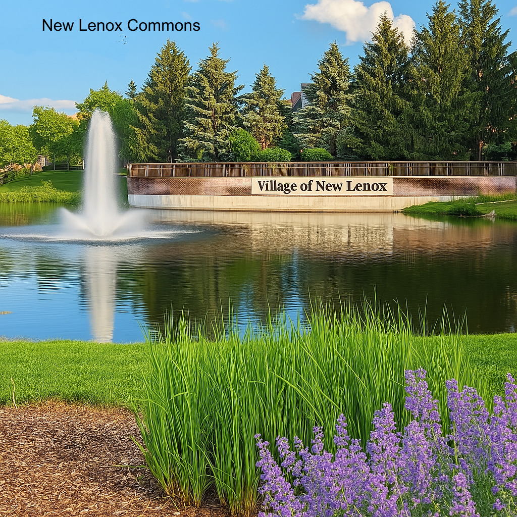 515 South Cedar Road New Lenox, IL 60451 - Photo 16 of 19 a view of a lake view with potted plants and large trees