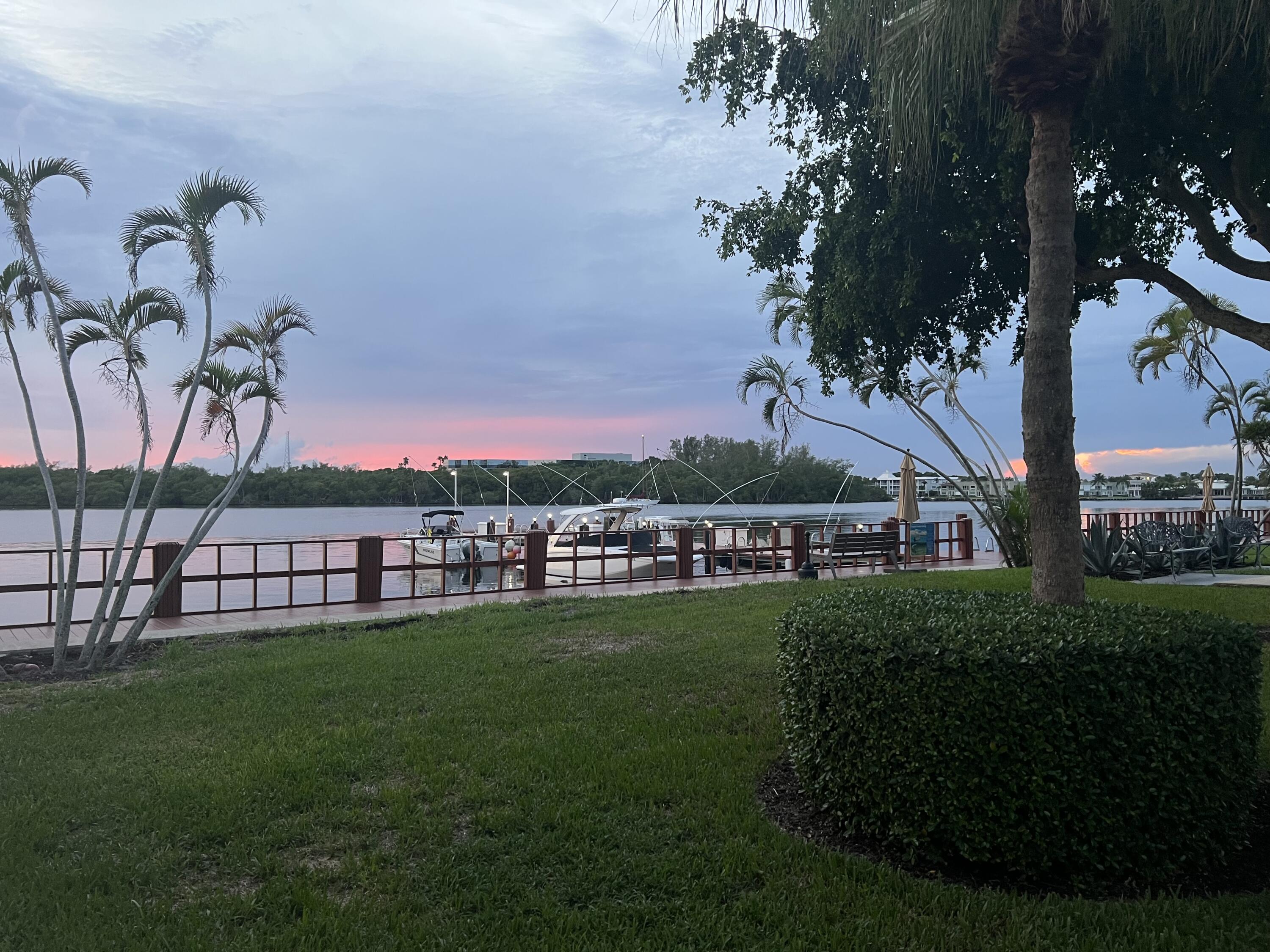 2121 North Ocean Boulevard, Unit 609W Boca Raton, FL 33431 - Photo 20 of 32 Sunset over the dock