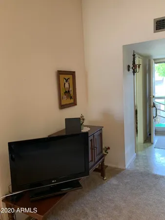 a view of workspace with wall painting