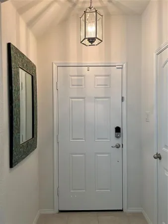 a bathroom with a mirror