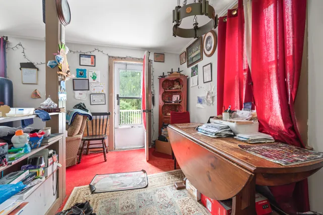 a room with musical instruments