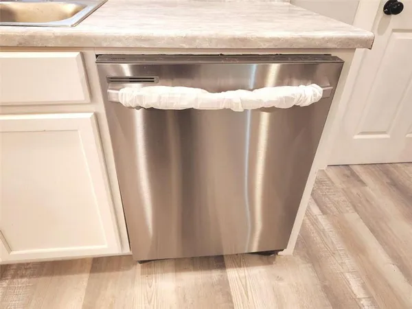 a close view of washer and dryer