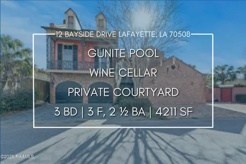 $515,000 | 12 Bayside Drive, Lafayette, LA 70508