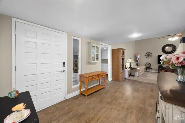 wooden floor and windows in a room