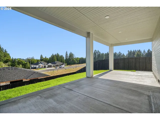 a view of an outdoor space with swimming pool