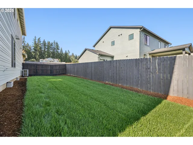 a view of a back yard of the house