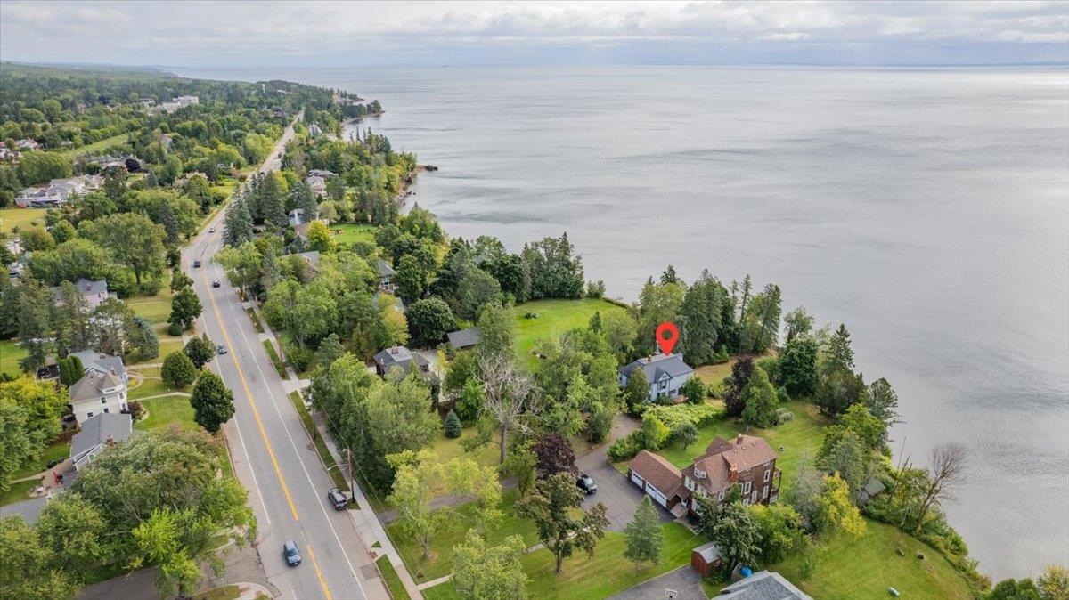 5130 London Road Duluth, MN 55804 - Photo 9 of 45 Aerial view of property's location featuring a nearby body of water