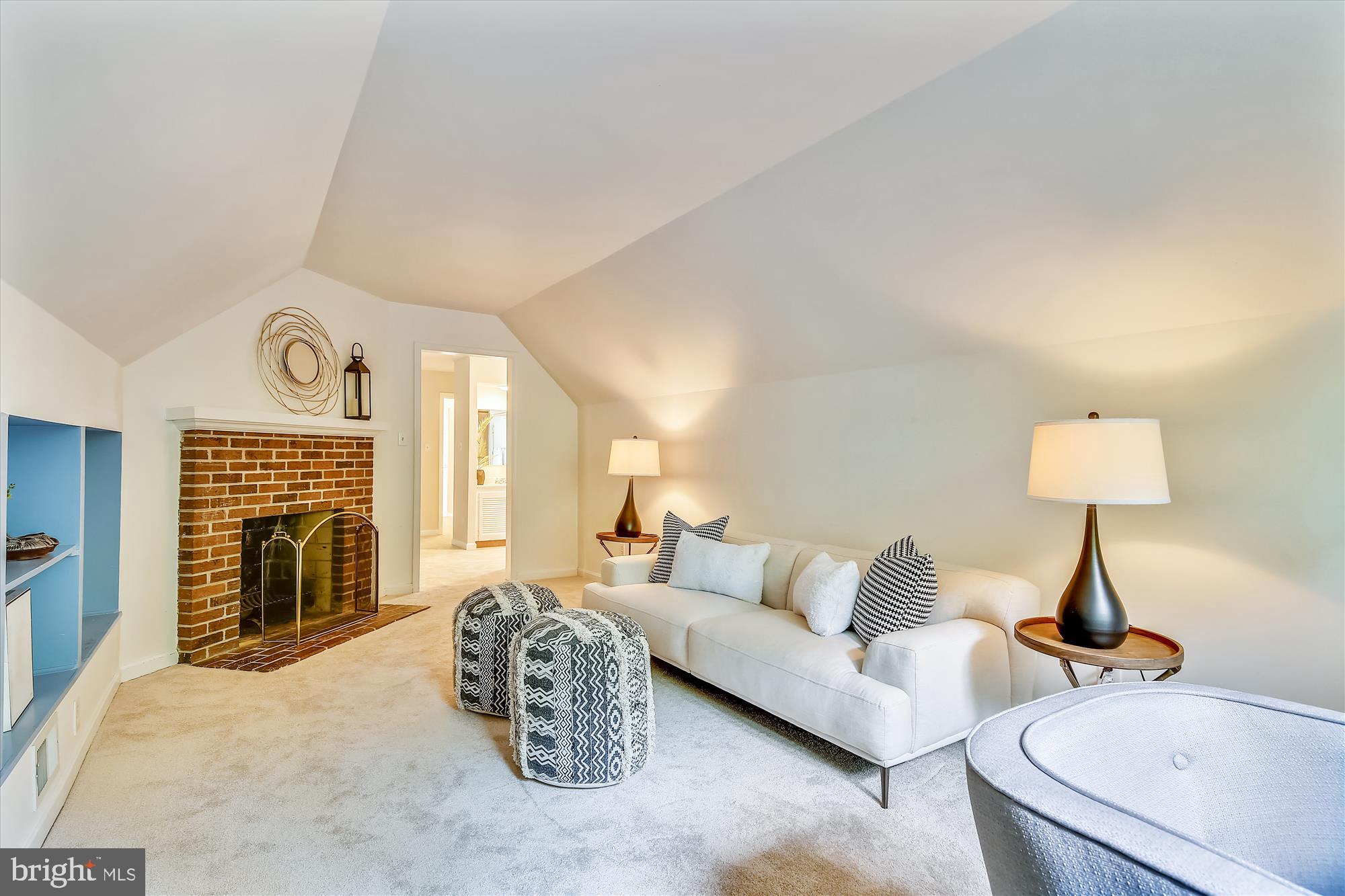 11407 Drop Forge Lane Reston, VA 20191 - Photo 29 of 48 a living room with furniture and a fireplace