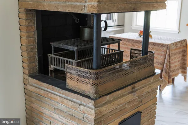 a front view of a house with a large window