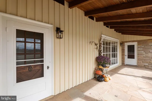 a view of a lake with outdoor space