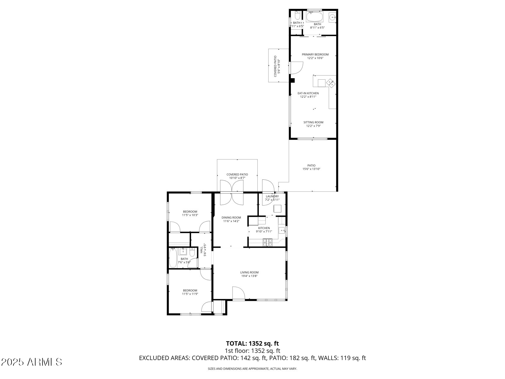 1305 East Granada Road Phoenix, AZ 85006 - Photo 35 of 35 a picture of a floor plan