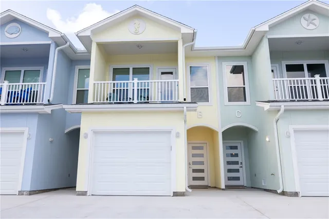 front view of a brick house