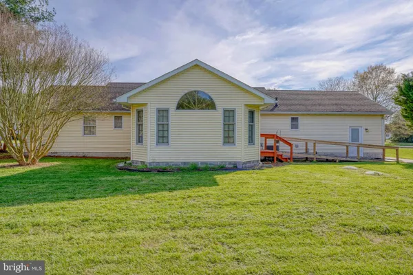 a view of backyard of house