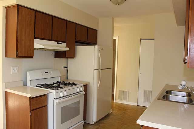779 Pahl Road, Unit 779 Elk Grove Village, IL 60007 - Photo 6 of 17 a kitchen with a refrigerator and a sink