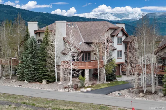 a view of a building with a street