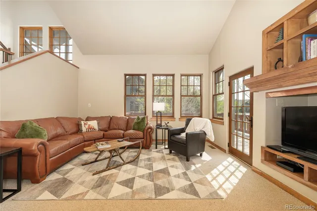 a view of living room and dining room