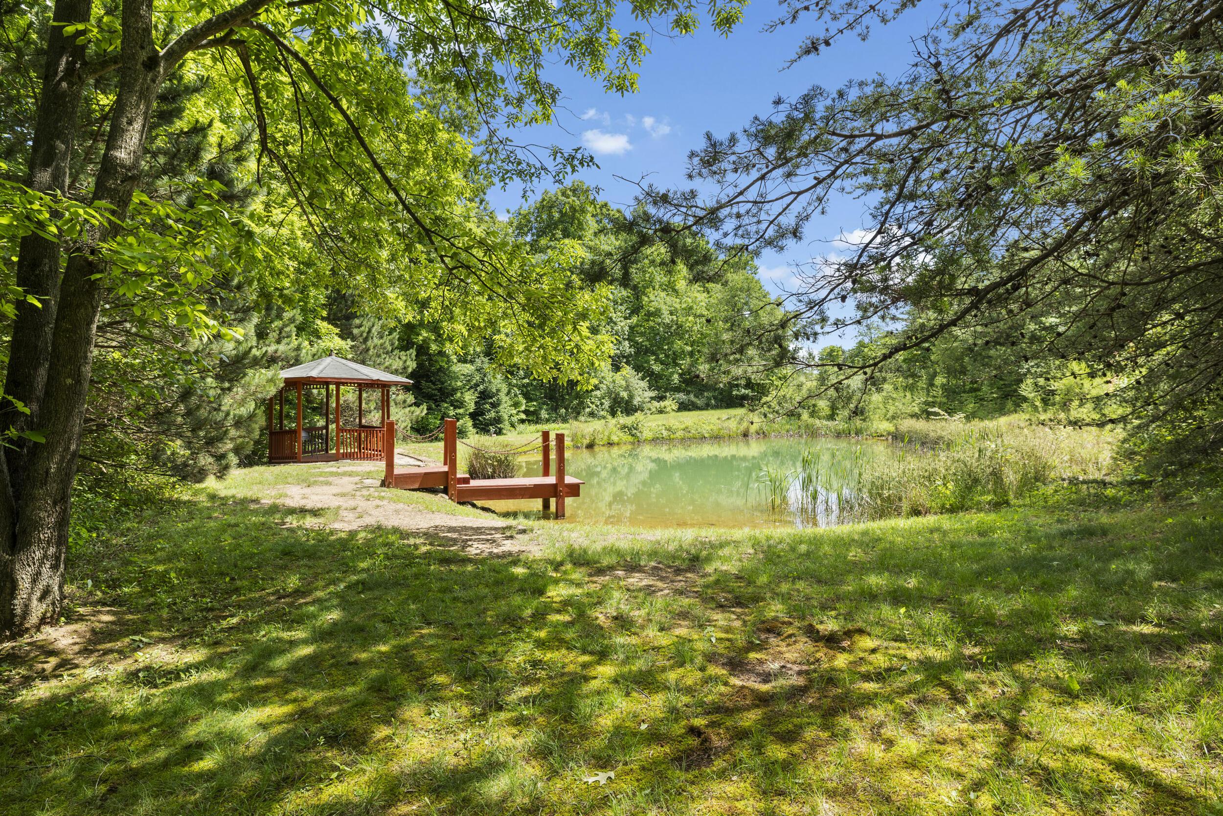 31434 Fairview Ridge Road Logan, OH 43138 - Photo 35 of 40 34_pond with deck and gazebo