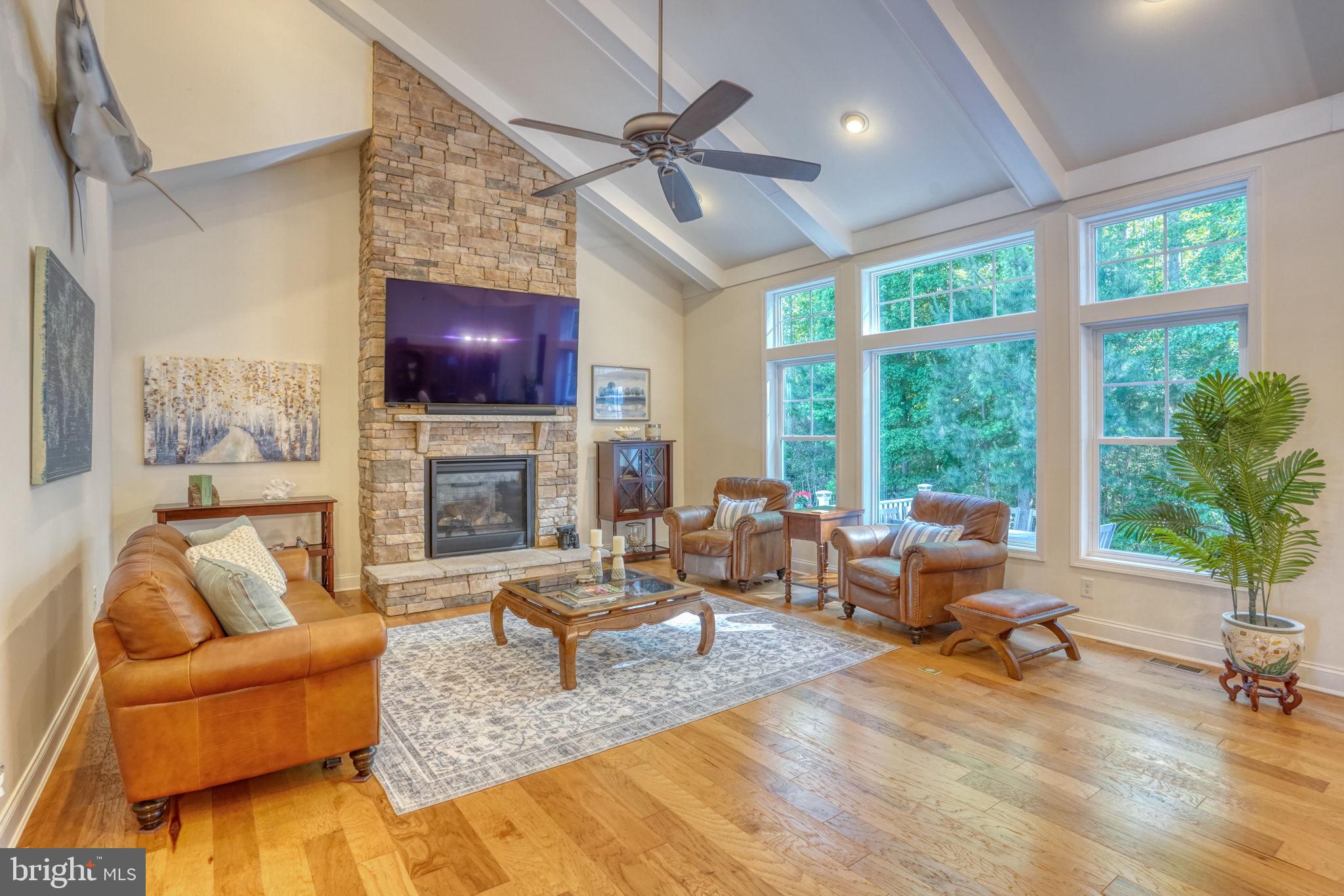 37180 Sheepscot Road Lewes, DE 19958 - Photo 5 of 66 Stone fireplace and tons of light