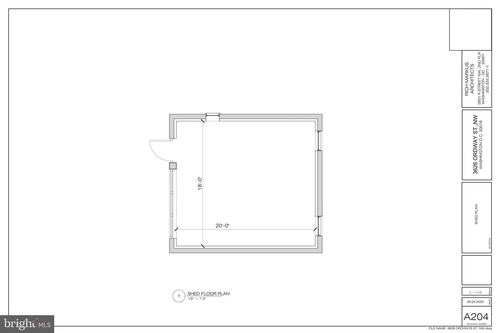3626 Ordway Street Northwest Washington, DC 20016 - Photo 17 of 17 Detached Garage Plan