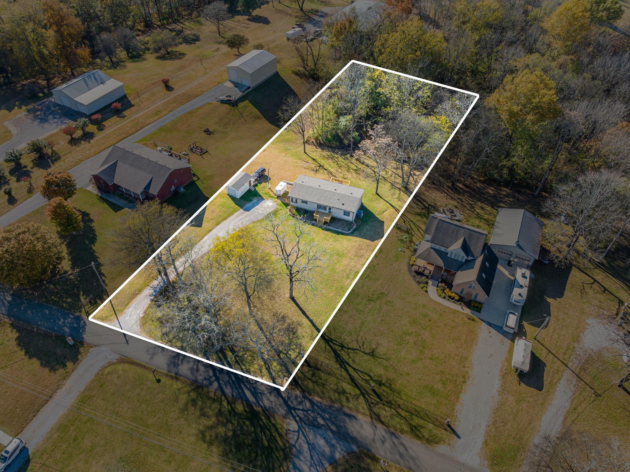 1039 Riverview Road Mount Juliet, TN 37122 - Photo 37 of 40 an aerial view of a house with a swimming pool