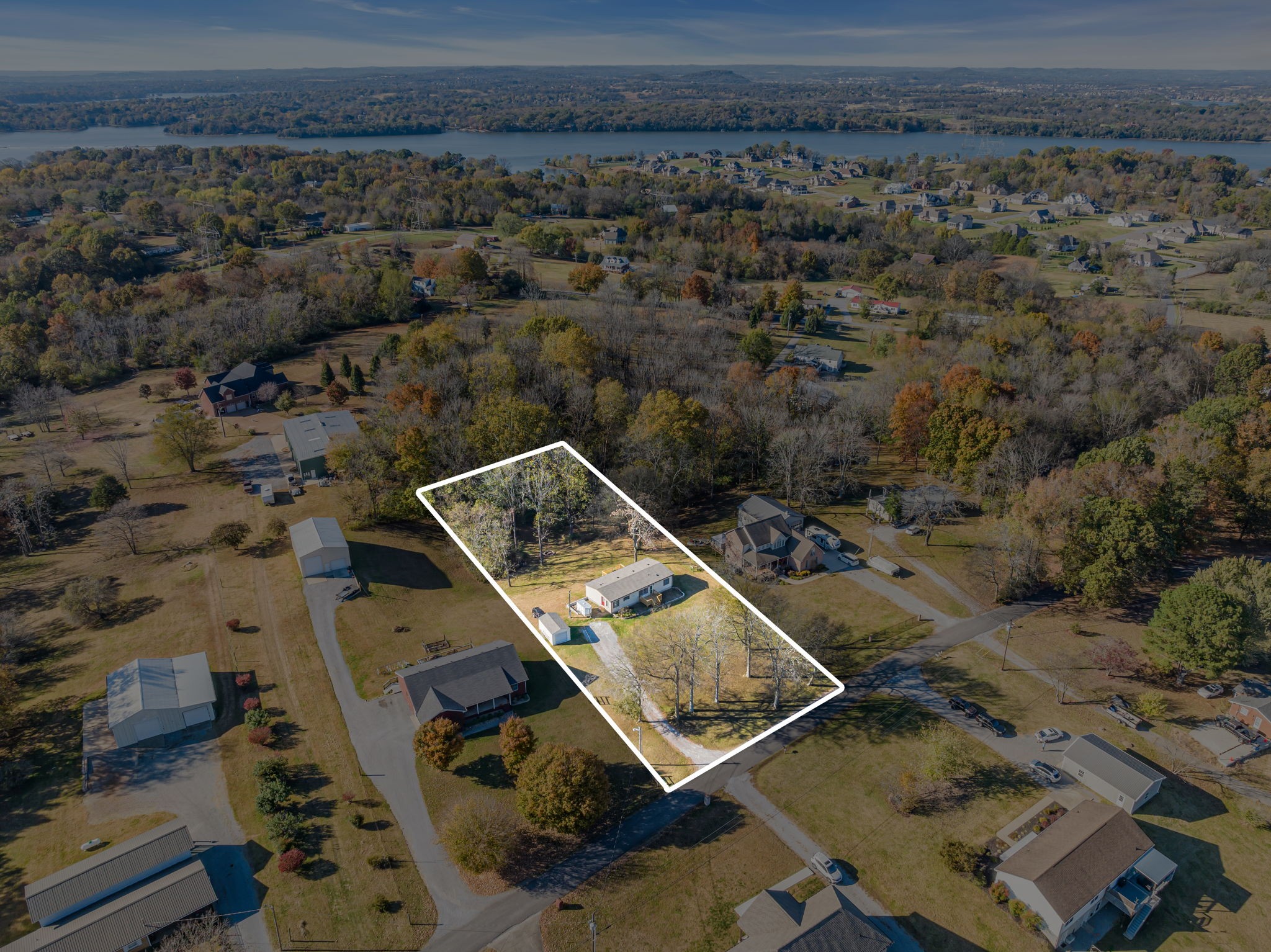 1039 Riverview Road Mount Juliet, TN 37122 - Photo 39 of 40 an aerial view of a house with a yard