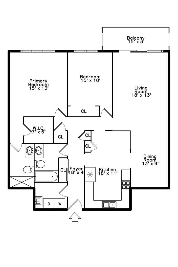 1685 Mill Street, Unit 605 Des Plaines, IL 60016 - Photo 25 of 25 a picture of a bench in a white cabinet