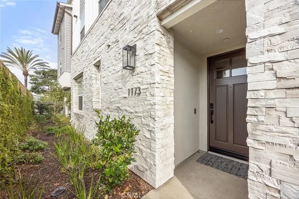 a view of a wooden door