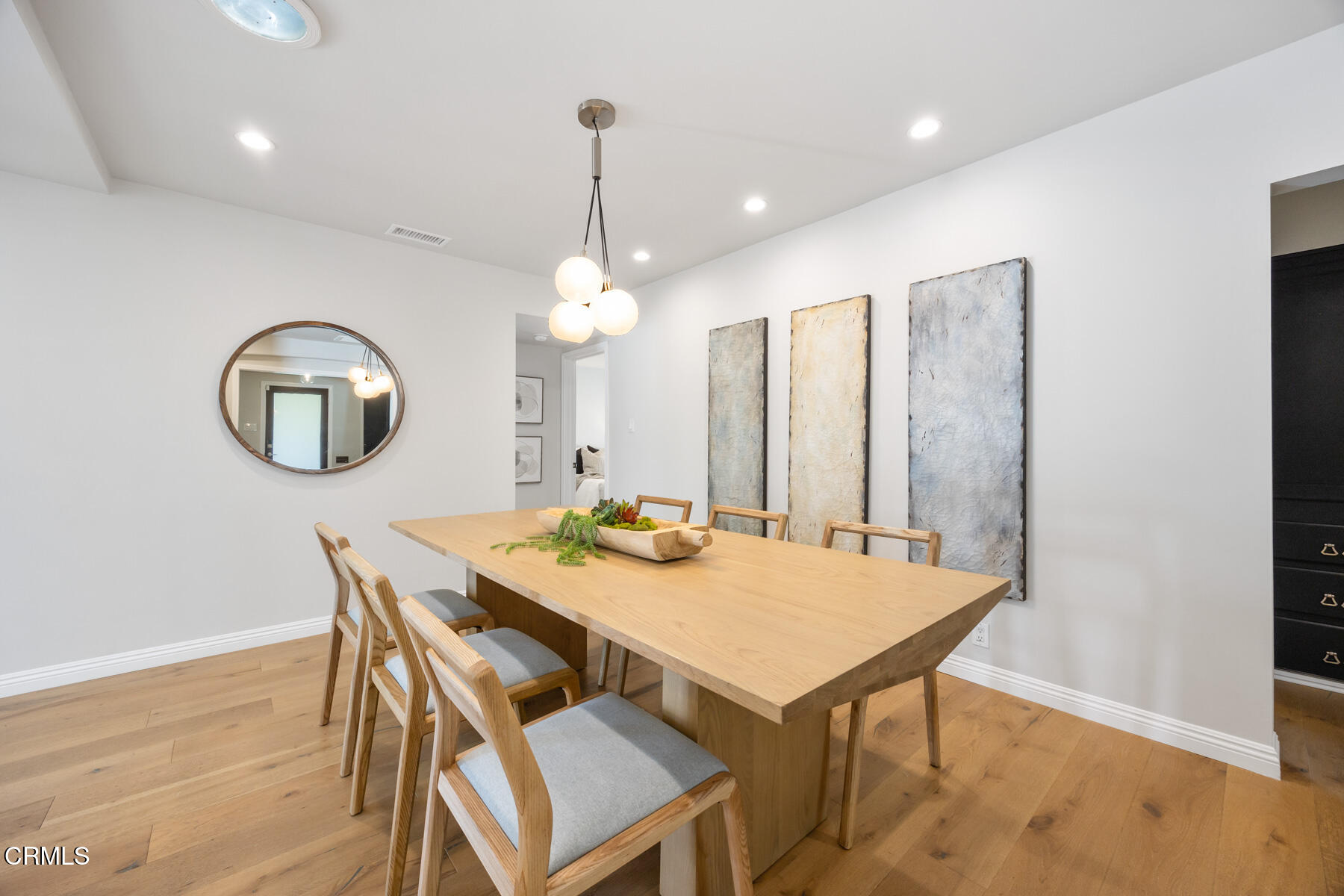 2386 Galbreth Road Pasadena, CA 91104 - Photo 14 of 63 a view of a dining room with furniture and wooden floor