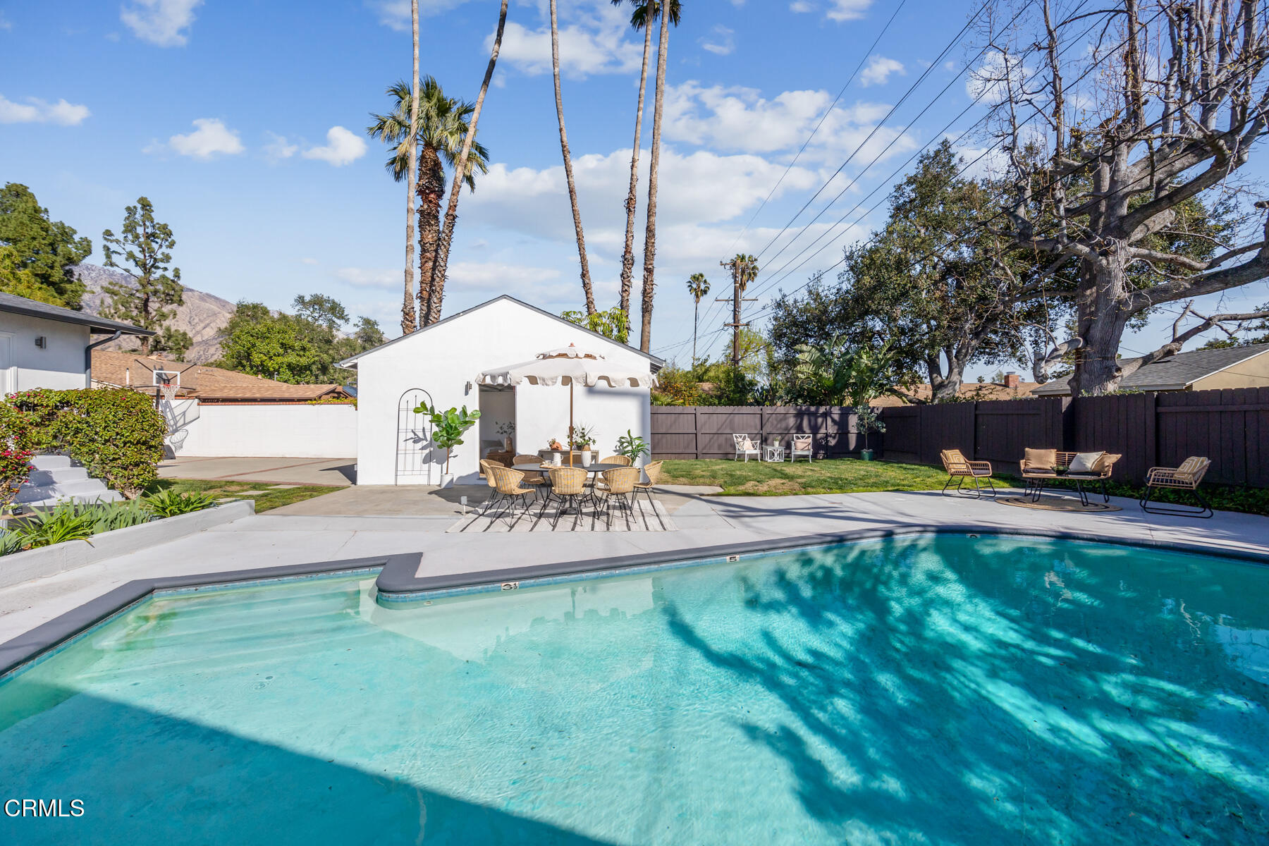 2386 Galbreth Road Pasadena, CA 91104 - Photo 51 of 63 a view of a house with swimming pool and sitting area