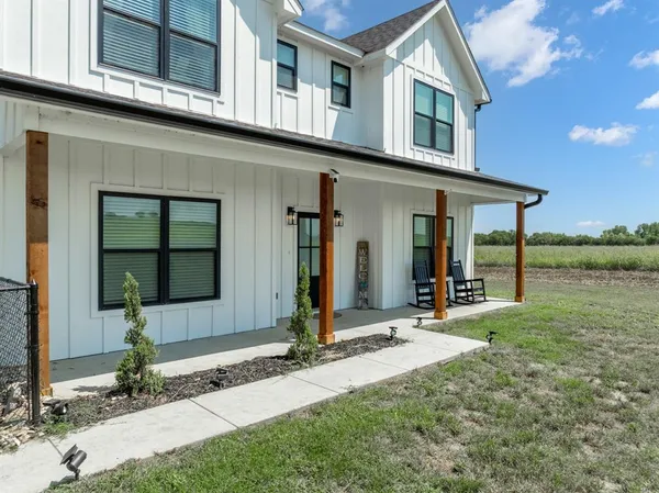 a front view of a house