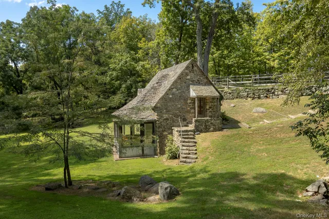 a aerial view of a house