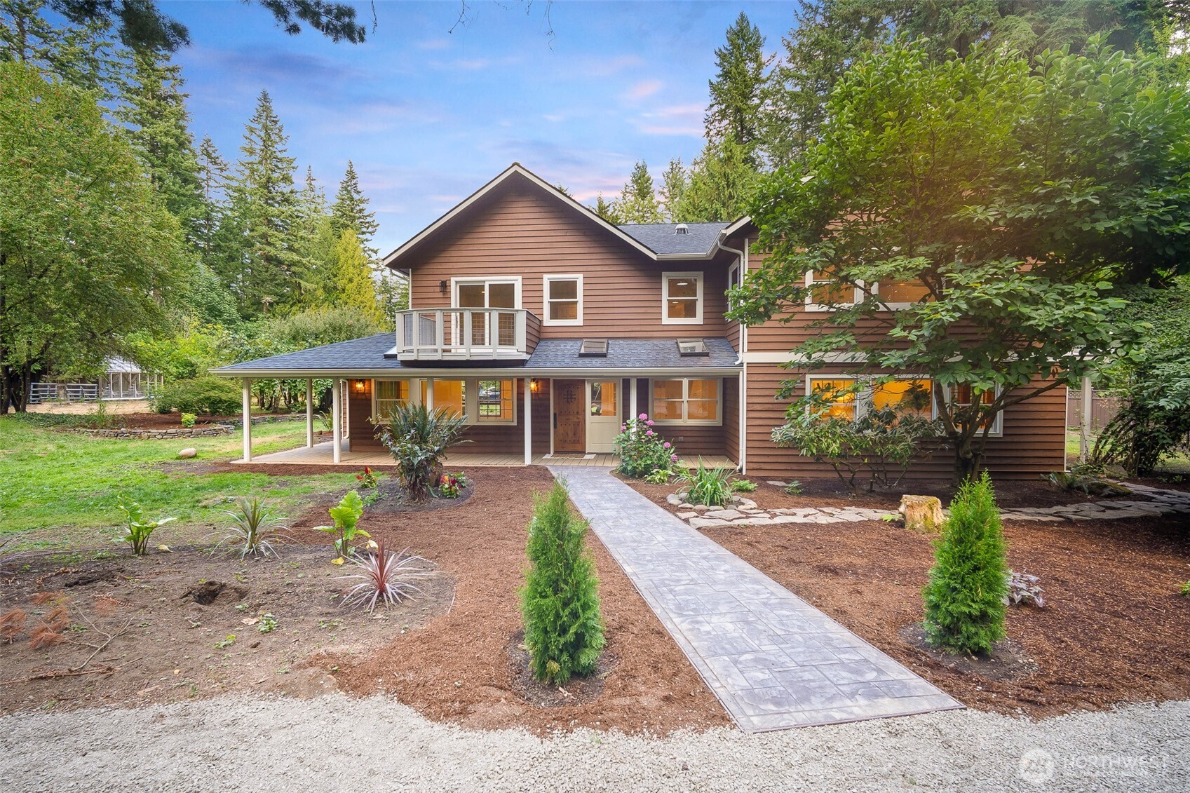 5656 Doran Road Acme, WA 98220 - Photo 31 of 39 a front view of a house with garden