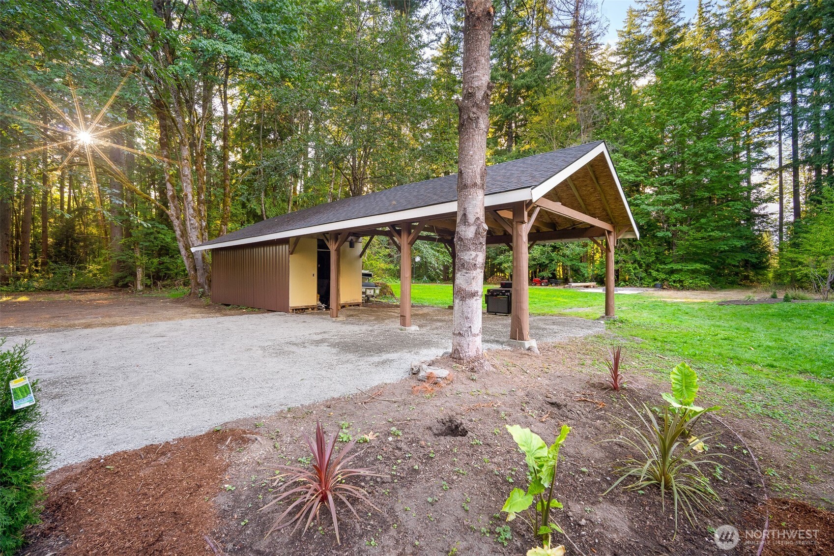 5656 Doran Road Acme, WA 98220 - Photo 36 of 39 a view of a house with backyard and a tree