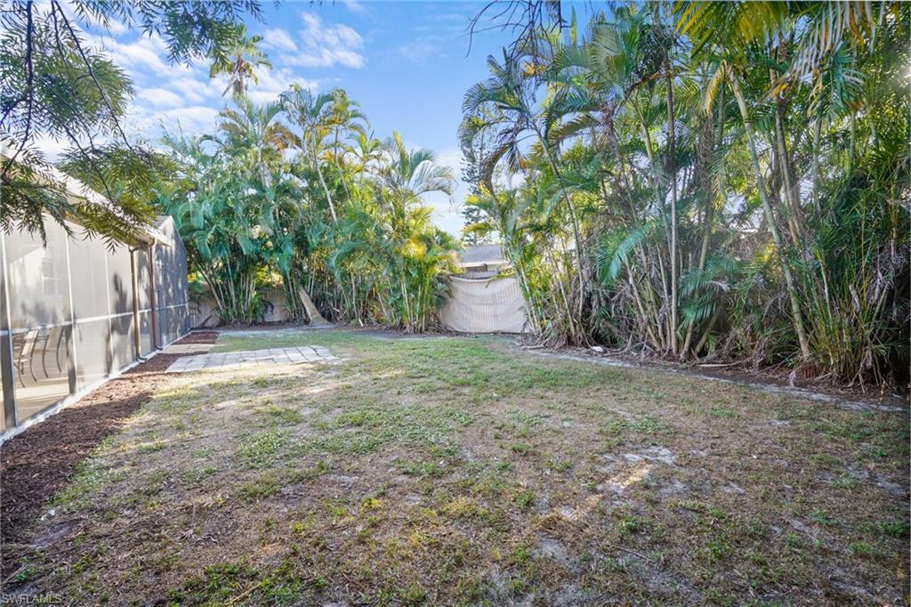 3581 Corana Way Naples, FL 34105 - Photo 21 of 26 a view of a yard with plants and trees