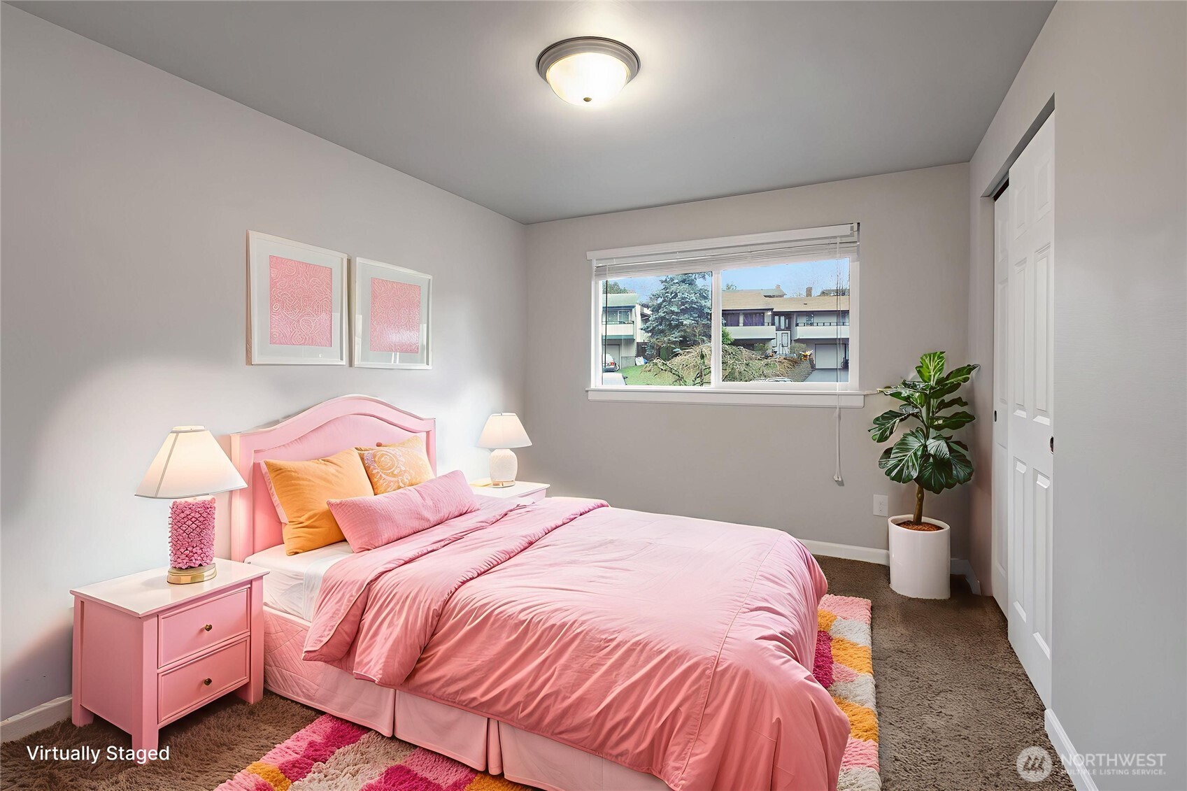 30331 9th Avenue South Federal Way, WA 98003 - Photo 16 of 36 a bedroom with a bed and a potted plant