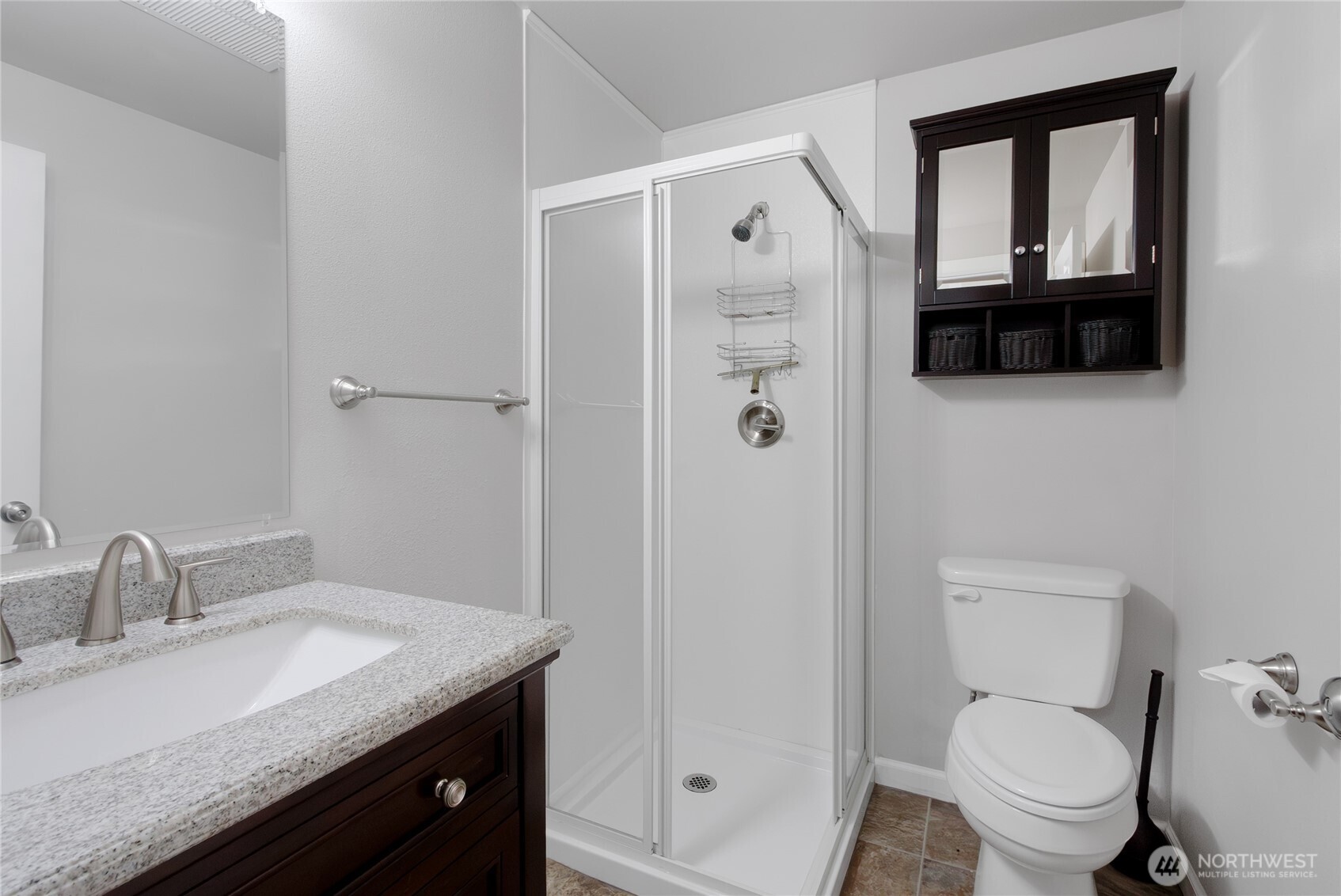 30331 9th Avenue South Federal Way, WA 98003 - Photo 25 of 36 a bathroom with a granite countertop sink toilet and shower