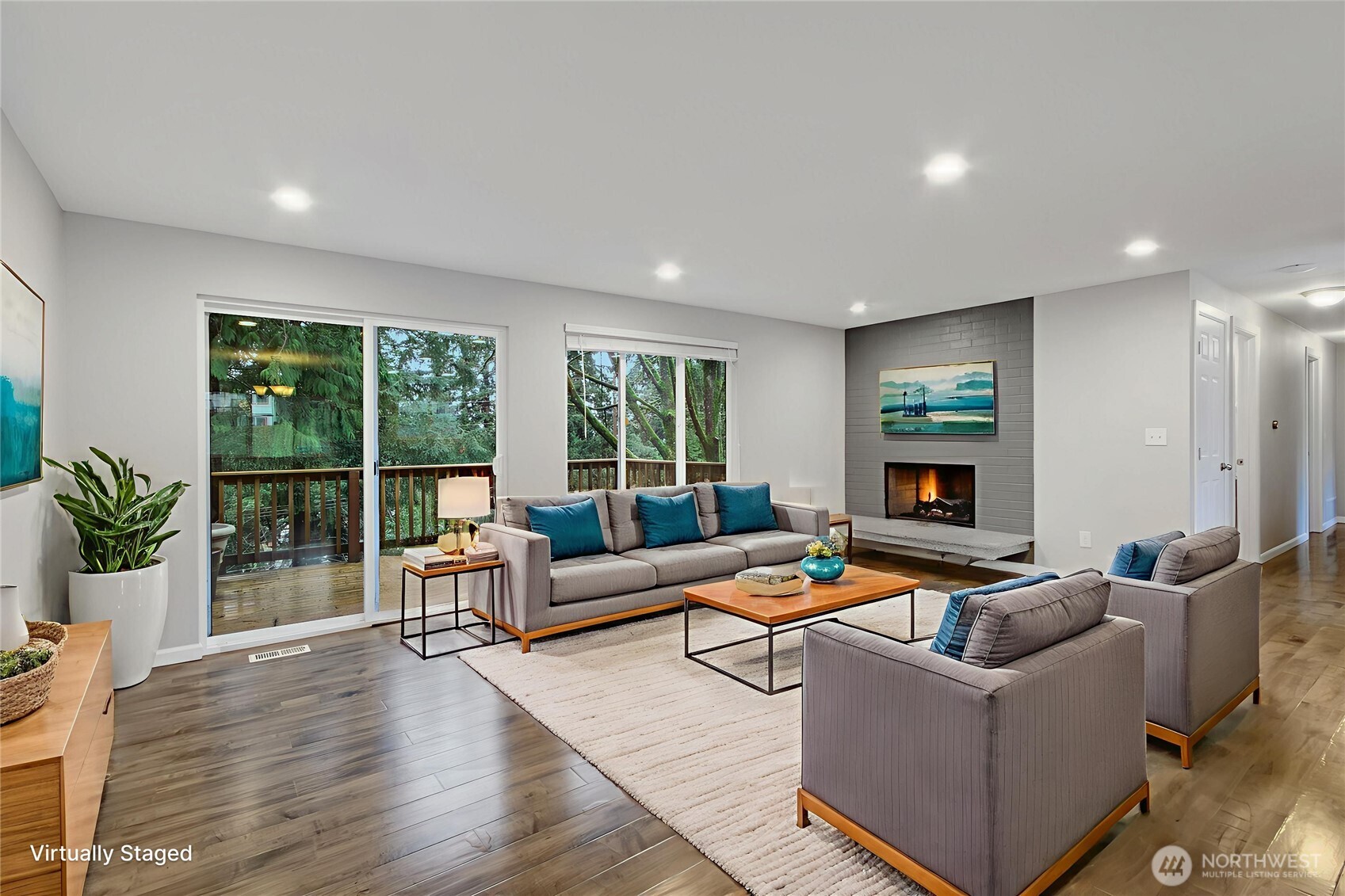 30331 9th Avenue South Federal Way, WA 98003 - Photo 5 of 36 a living room with furniture and a fireplace