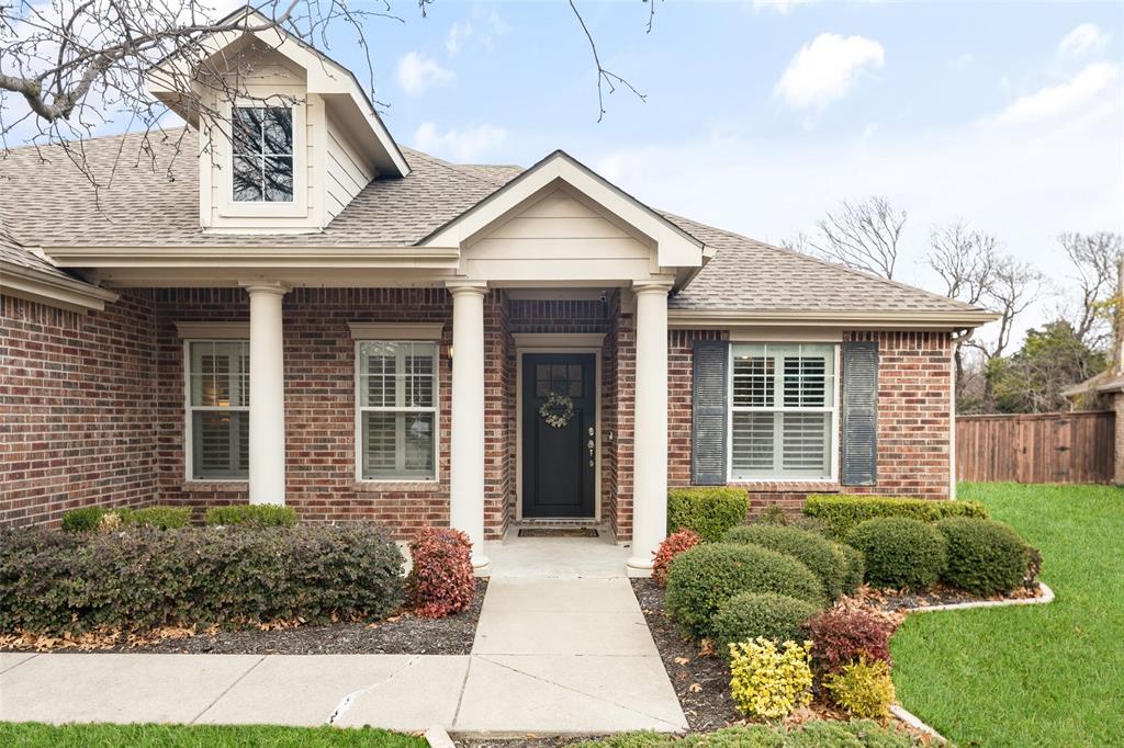 7604 Uvalde Way McKinney, TX 75071 - Photo 5 of 34 Front Porch features columns and covered area.