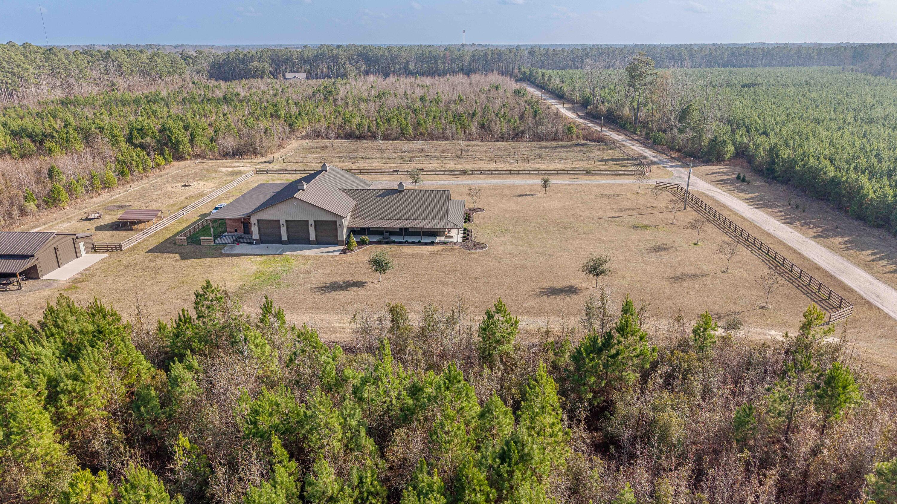 2145 Eutaw Road Holly Hill, SC 29059 - Photo 44 of 75 Ariel View of Back of Home