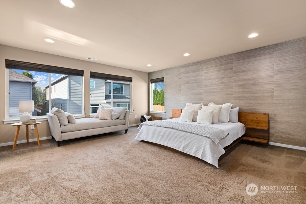 4021 168th Place Southeast Bothell, WA 98012 - Photo 21 of 39 a living room with furniture and a large window