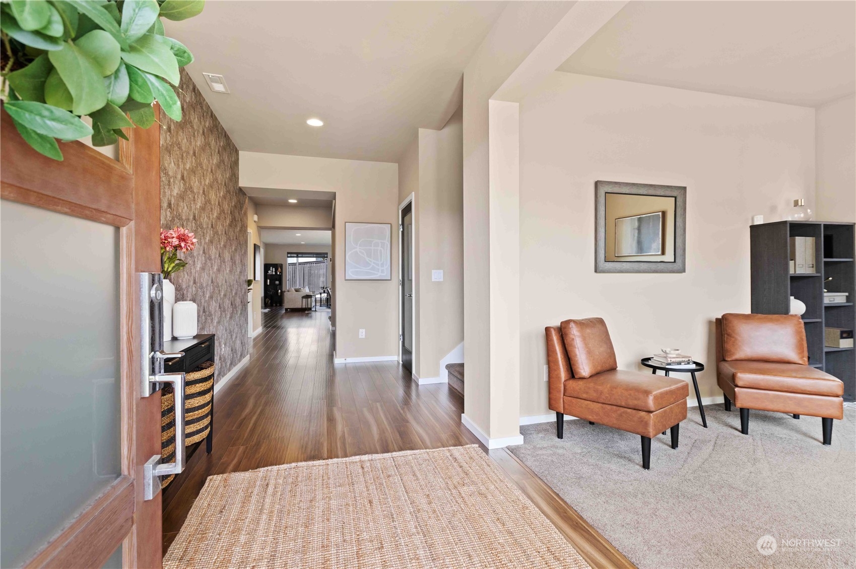 4021 168th Place Southeast Bothell, WA 98012 - Photo 3 of 39 a living room with furniture and a wooden floor