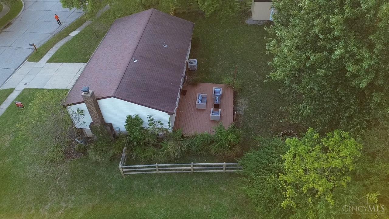 1731 Rudyard Lane Cincinnati, OH 45230 - Photo 31 of 32 Drone Photo of the back right side
