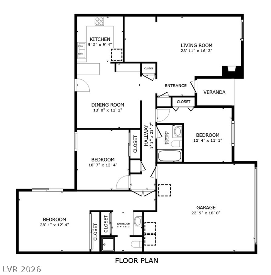 709 Ridgemount Drive Las Vegas, NV 89107 - Photo 40 of 40 View of floor plan / room layout