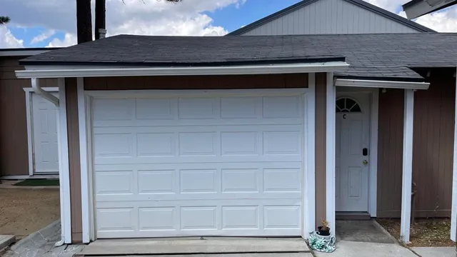 a close view of door