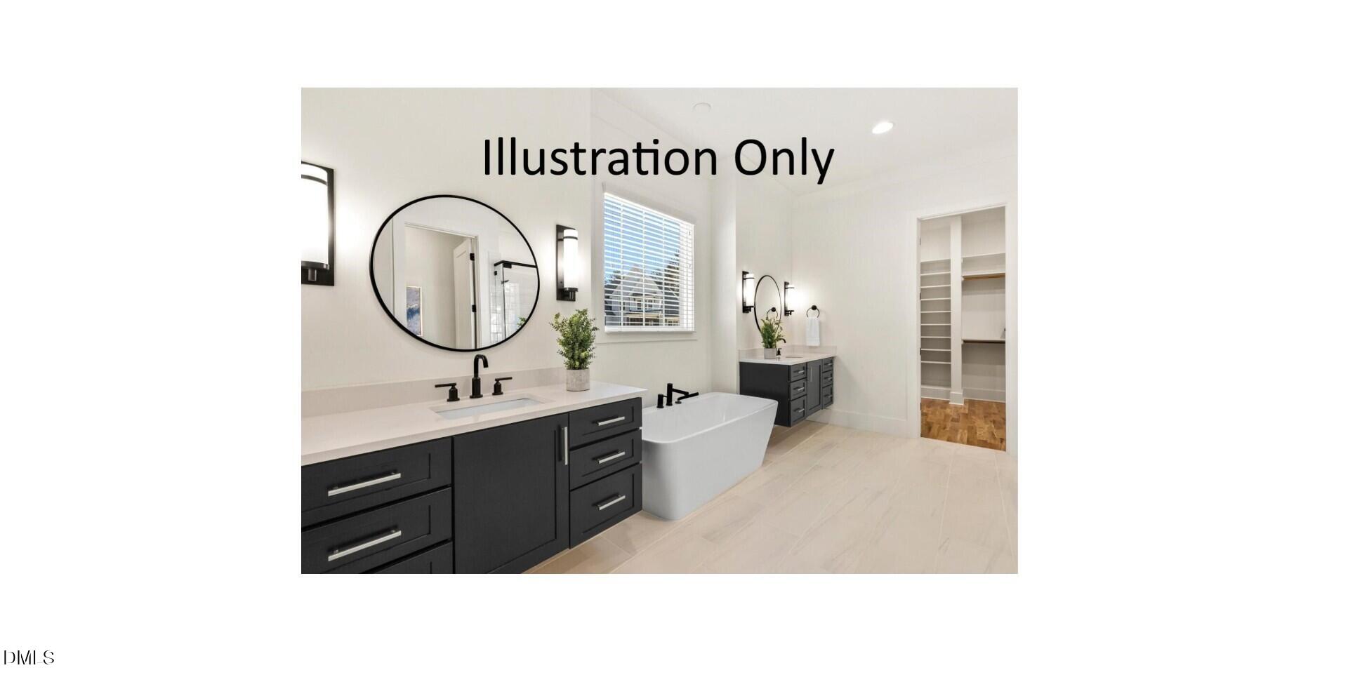 2905 Frances Marie Lane Raleigh, NC 27603 - Photo 9 of 11 a bathroom with a sink a toilet and a mirror