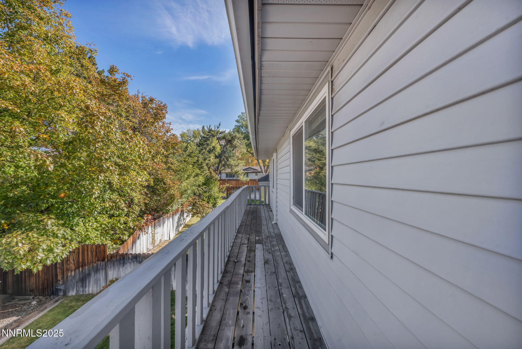 3370 Shawnee Circle Reno, NV 89502 - Photo 74 of 78 a view of balcony with wooden floor and fence and deck
