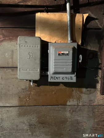 a close view of water heater room