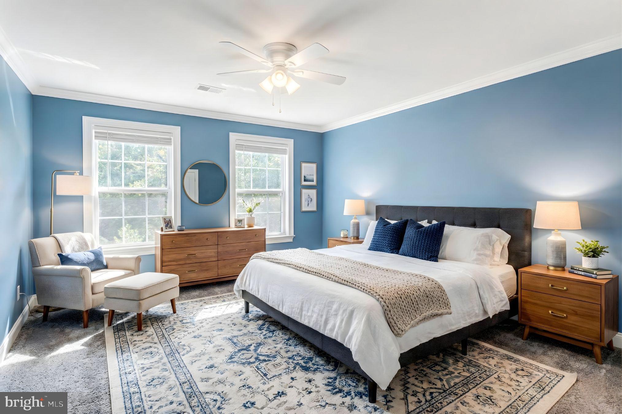 685 Telegraph Road Stafford, VA 22554 - Photo 18 of 30 a spacious bedroom with a bed and wooden floor