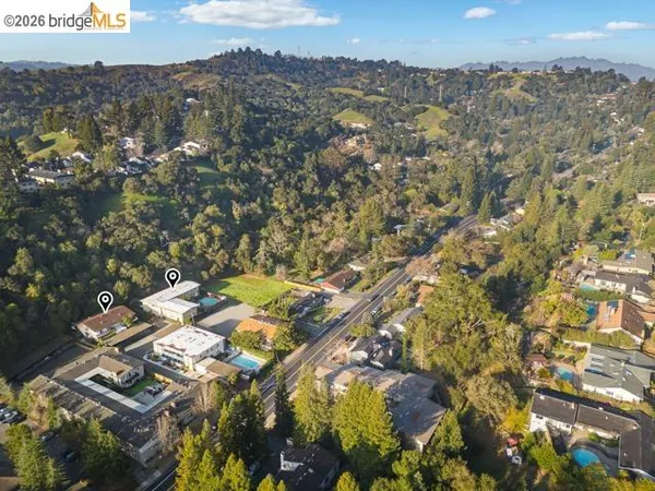 aerial view of a house