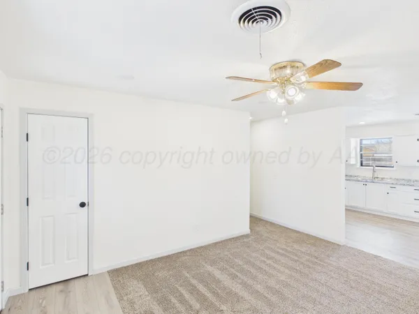 a view of an empty room